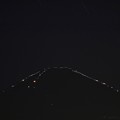 写真: 富士登山者イルミネーション