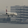 写真: 定期運航最終日のJAL MD-90 1804便(2)