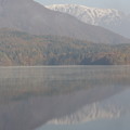 写真: [HDR]青木湖に映る北アルプス