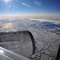 写真: アラスカ上空