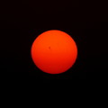 PM2.5で真っ赤な太陽
