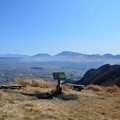 写真: 兜岩展望所と阿蘇五岳