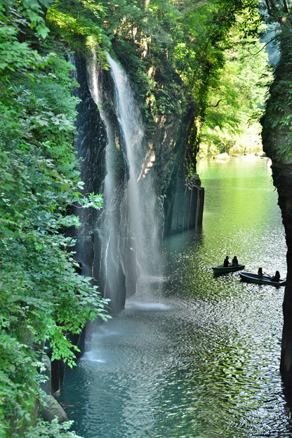 写真: 夏の高千穂峡「真名井（まない）の滝」　　　DSC_0185