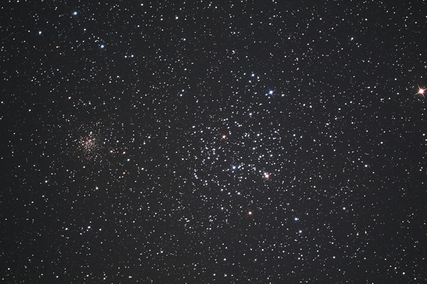 ふたご座の散開星団M35とNGC2158(^^)