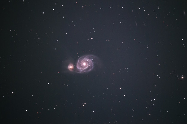 子持ち銀河M51(^^)
