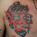 Photos: 四つ目のデビルのタトゥー　four eyes devil tattoo
