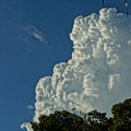 にょきにょきと湧き上がる雲　(絵画調HDR)