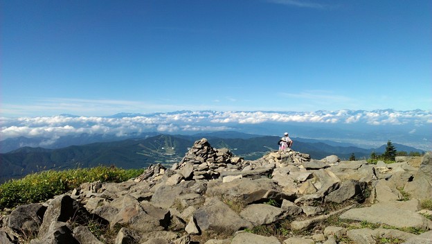 写真: 根子岳頂上からの眺め