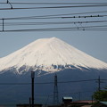 写真: 富士山（河口湖駅）