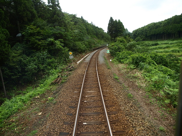写真: のと鉄道車窓（能登中島→西岸）７