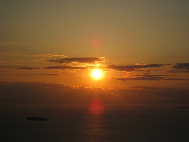 写真: 鋸山展望15―夕陽8