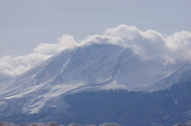 写真: 浅間雪景色　山