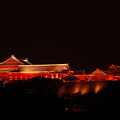 写真: 夜の首里城