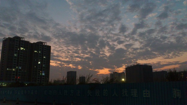 シンセンの空は、上海より広い。心なしか色も綺麗。