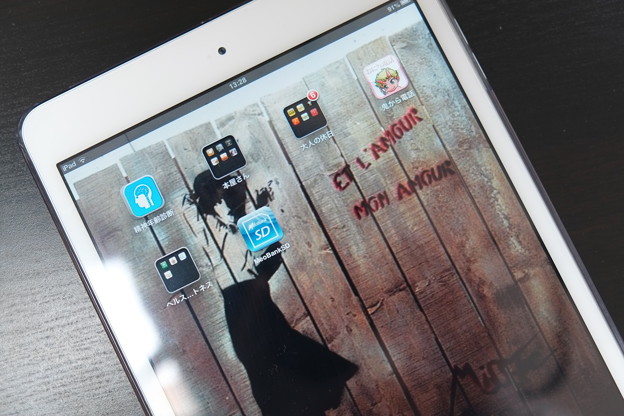 写真: 2013.04.14　机　iPad