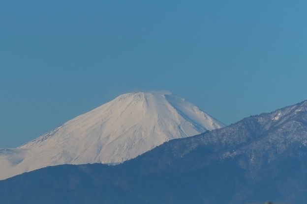 写真: 2013.12.21　駅前　富士山