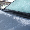 写真: 洗車したら雪だった?