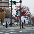 写真: 和歌山城付近の交差点