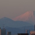 写真: 6時55分の富士山