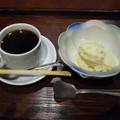 鳥取和牛ステーキ定食　コーヒーとアイス
