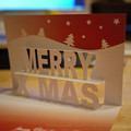 写真: クラフトロボ作品のクリスマスカード