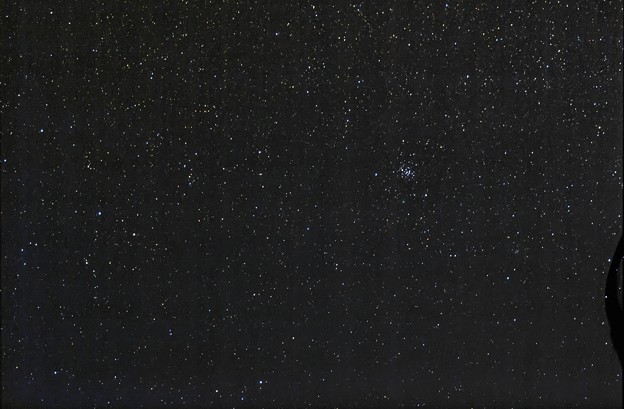 写真: E-620固定撮影によるかに座とラブジョイ彗星