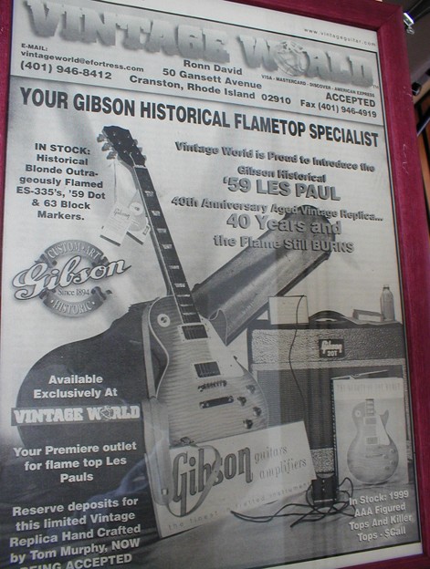 Gibson 40th anniv. Les Paul aged 9 9001