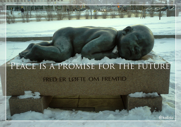 写真: 【名句】Peace is a promise for the future｜平和は未来への約束