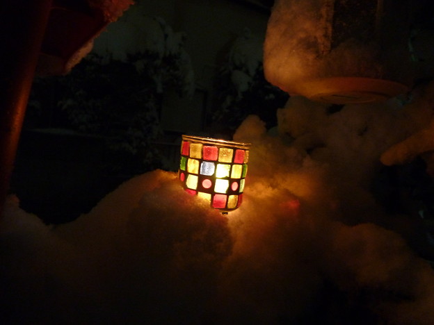 写真: 【冬】雪夜のキャンドルライト｜記録的大雪[2014]