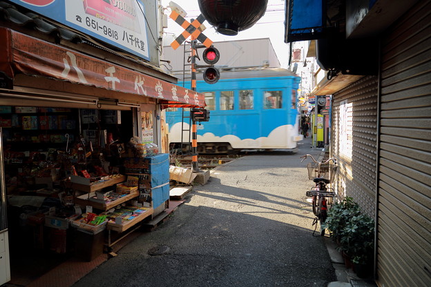 写真: 阪堺モ168号 北天下茶屋停留場
