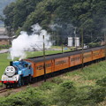 写真: トーマス列車　有名撮影ポイントにて