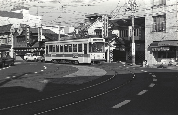 写真: 1986年頃　岡電東山線