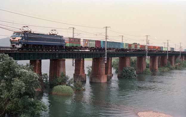 写真: 【ネガ】EF66貨物列車　1987年頃