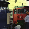 写真: 【ネガ】1985年　横川駅　115系と連結