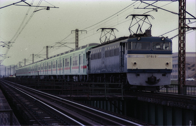 【ネガ】（再スキャン）西鉄の新車　甲種回送　1985年