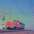Photos: 【ネガ】DE11　岡多線貨物　1978年（再スキャン）
