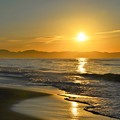 写真: 朝の海岸