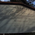 西山神社の桜の説明板