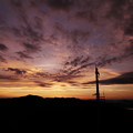 写真: 嘉納山の夕焼け