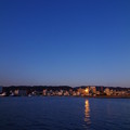 写真: 徳山港の日暮れ時