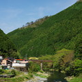 写真: きらめき号　錦川を渡って岩国へ