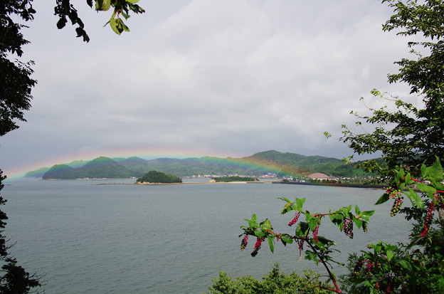 Photos: 虹の橋　真宮島をまたいで