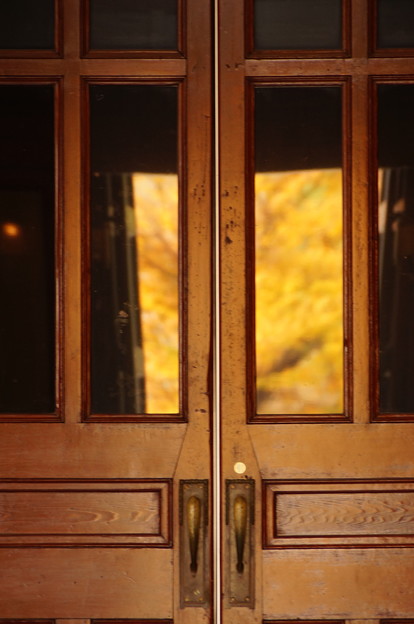 写真: 秋色の扉