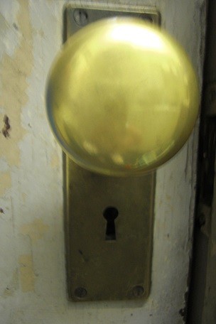 typical old-fashioned door knob