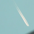 写真: 0910 空 飛行機　飛行機雲 495