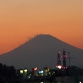 夕焼け富士山３