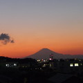 夕焼け富士山４