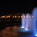 写真: 旭橋と噴水 2012年9月