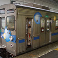 写真: 011c_東急8500系青帯装飾車両