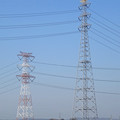 写真: 只見幹線４２２号鉄塔と新古河線２７号鉄塔